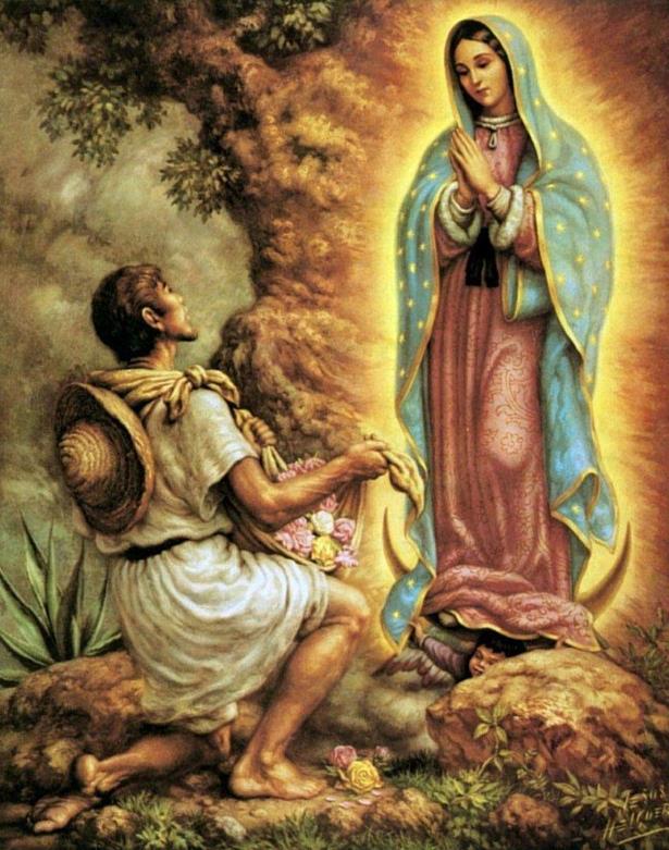 La Virgen de Guadalupe, la Morenita, y su elegido Juan Pedro